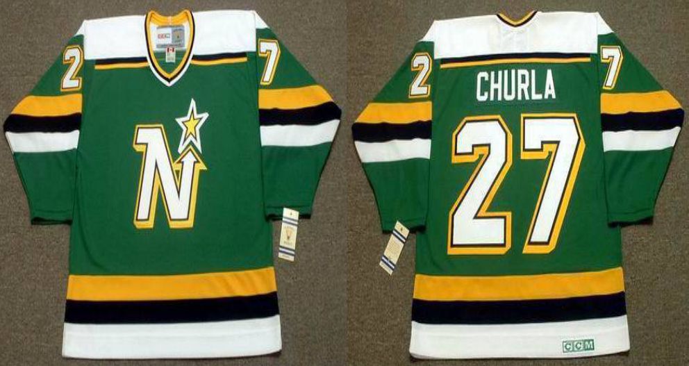 2019 Men Dallas Stars #27 Churla Green CCM NHL jerseys